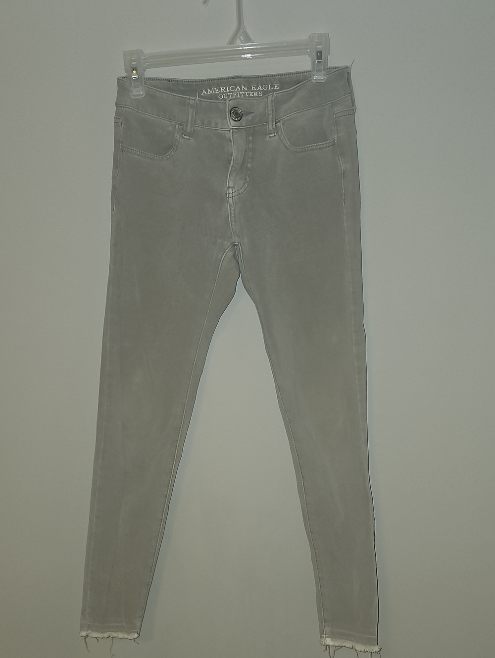 3/$15 ⛔️ Super Stretch 0 American Eagle Outfitters Women's Gray Skinny Jeans